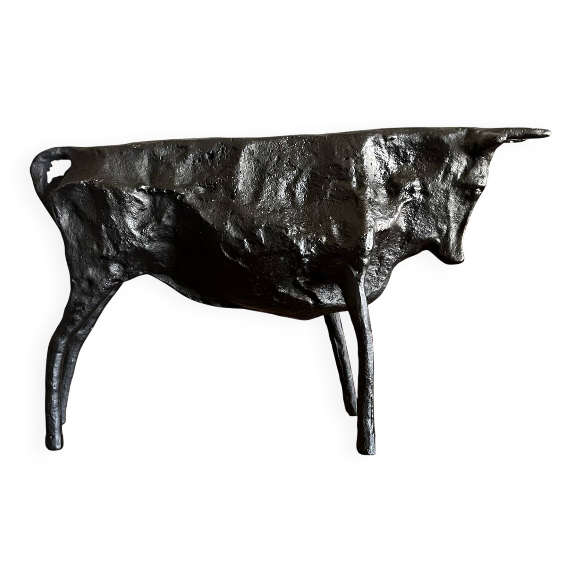 Metal Bull Sculpture