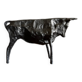 Sculpture taureau en métal