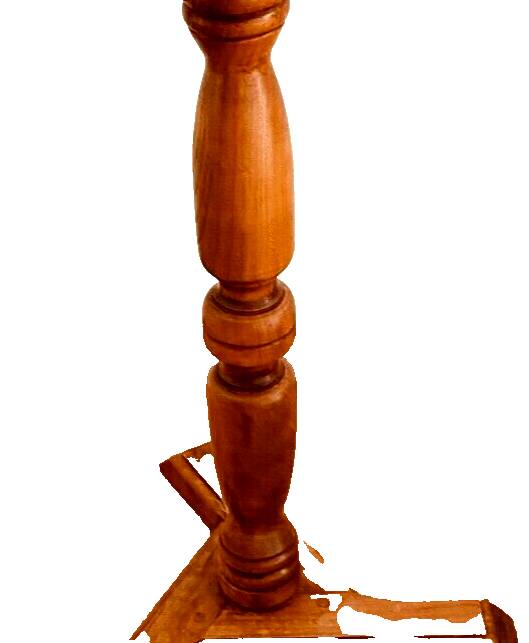 Louis Philippe style tripod pedestal table in solid walnut 20th century