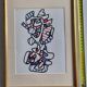 Sérigraphie d’après Jean Dubuffet,  encadrée, années 70, 23 x 31 cm