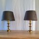 Paire de lampes bougeoir