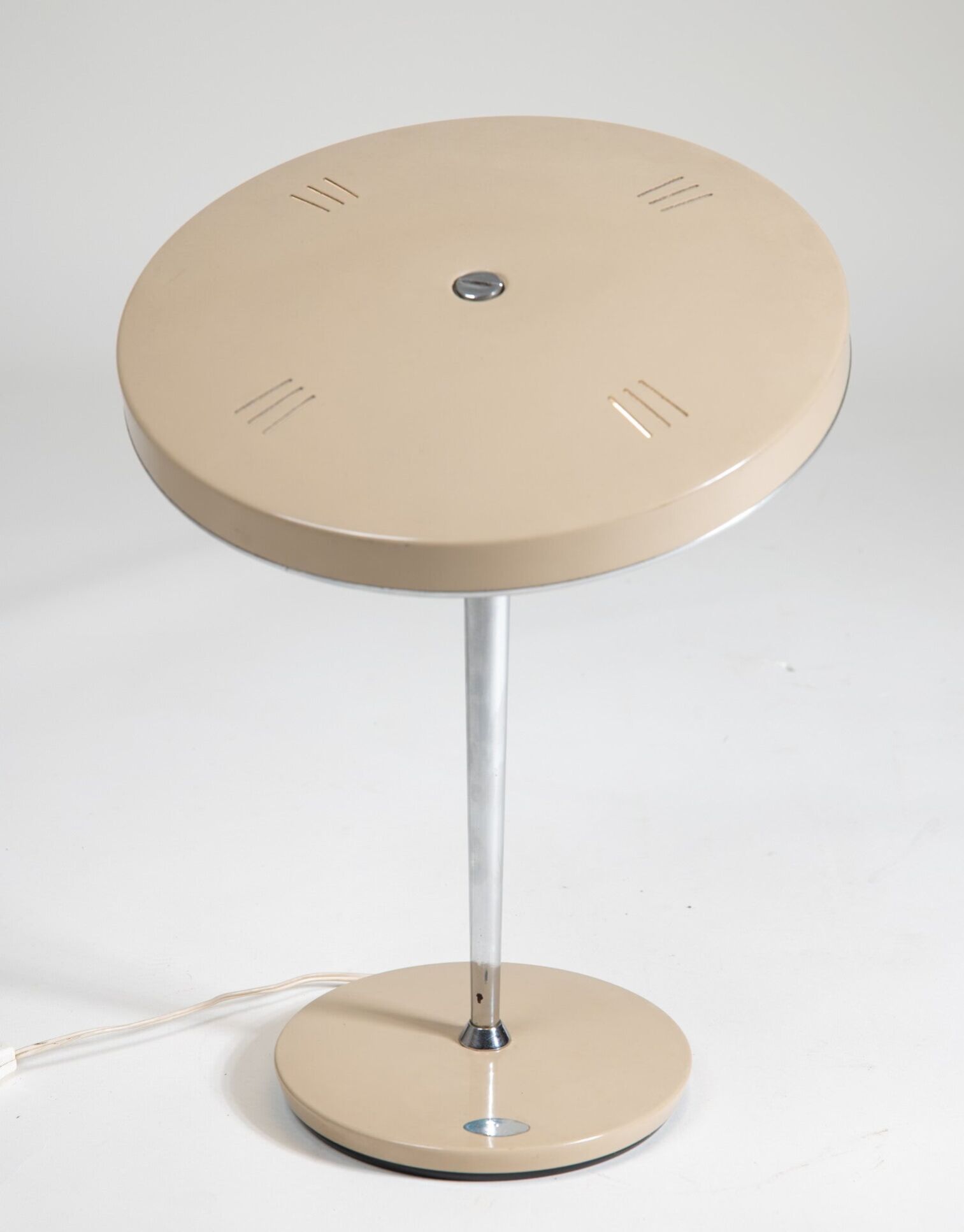 Lampe Fase extrêmement rare en beige par GEI, années 1960