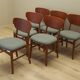 Set of six teak chairs, Danish design, 1970s, production: Denmark