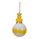 Vintage Space Age Italian Yellow Glass Chandelier, 1970s