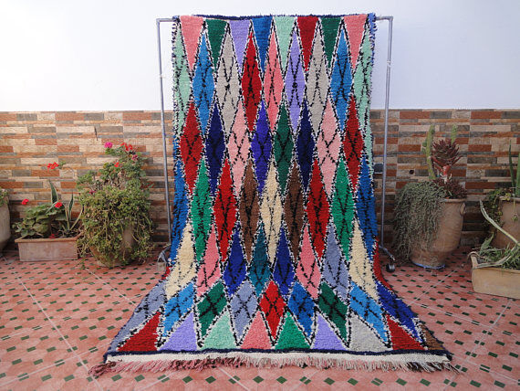 Carpet boucherouite 260 x 130 cm