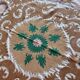 Vintage hand-embroidered tablecloth 128x135 cm