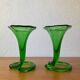 Vases cornet verre soufflé années 60
