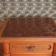 Joseph and Jacob Kohn bentwood bed & nightstand