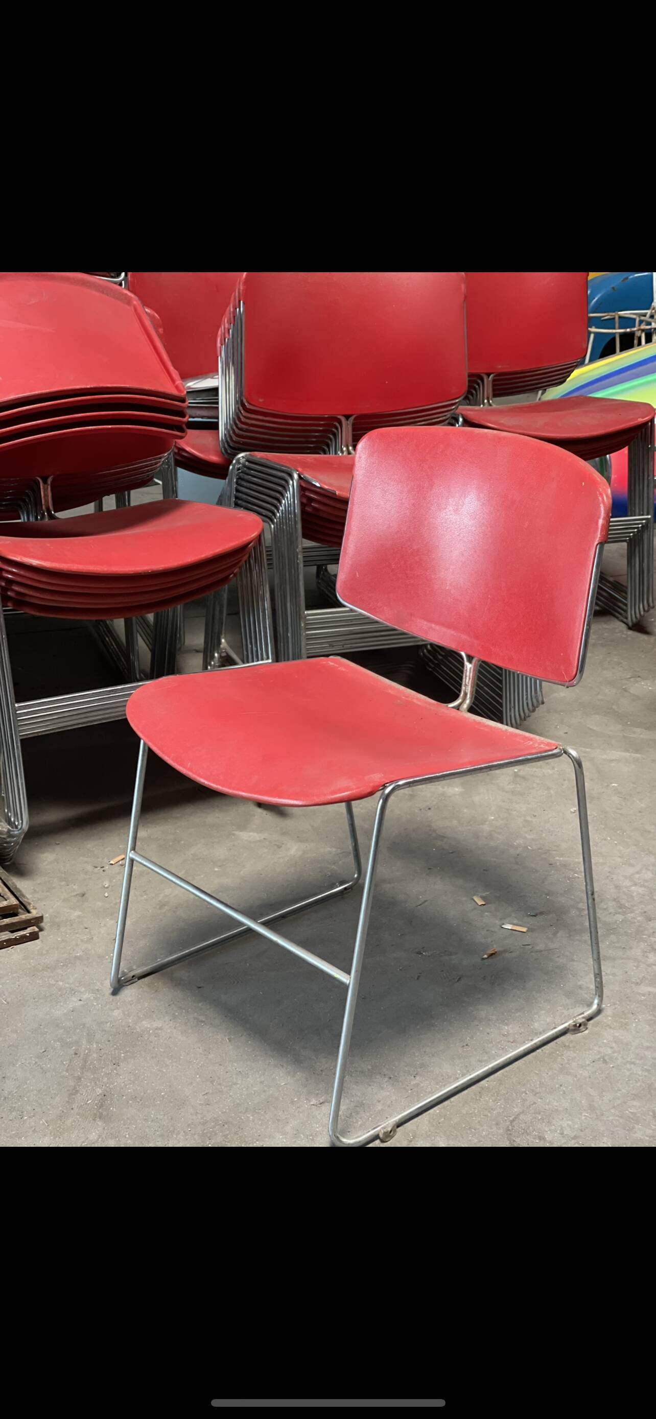 Series 6 designer office chairs Steelcase X Max Stacker 1970'