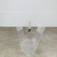 Plexiglas and brass magazine rack, David Lange, 1970s