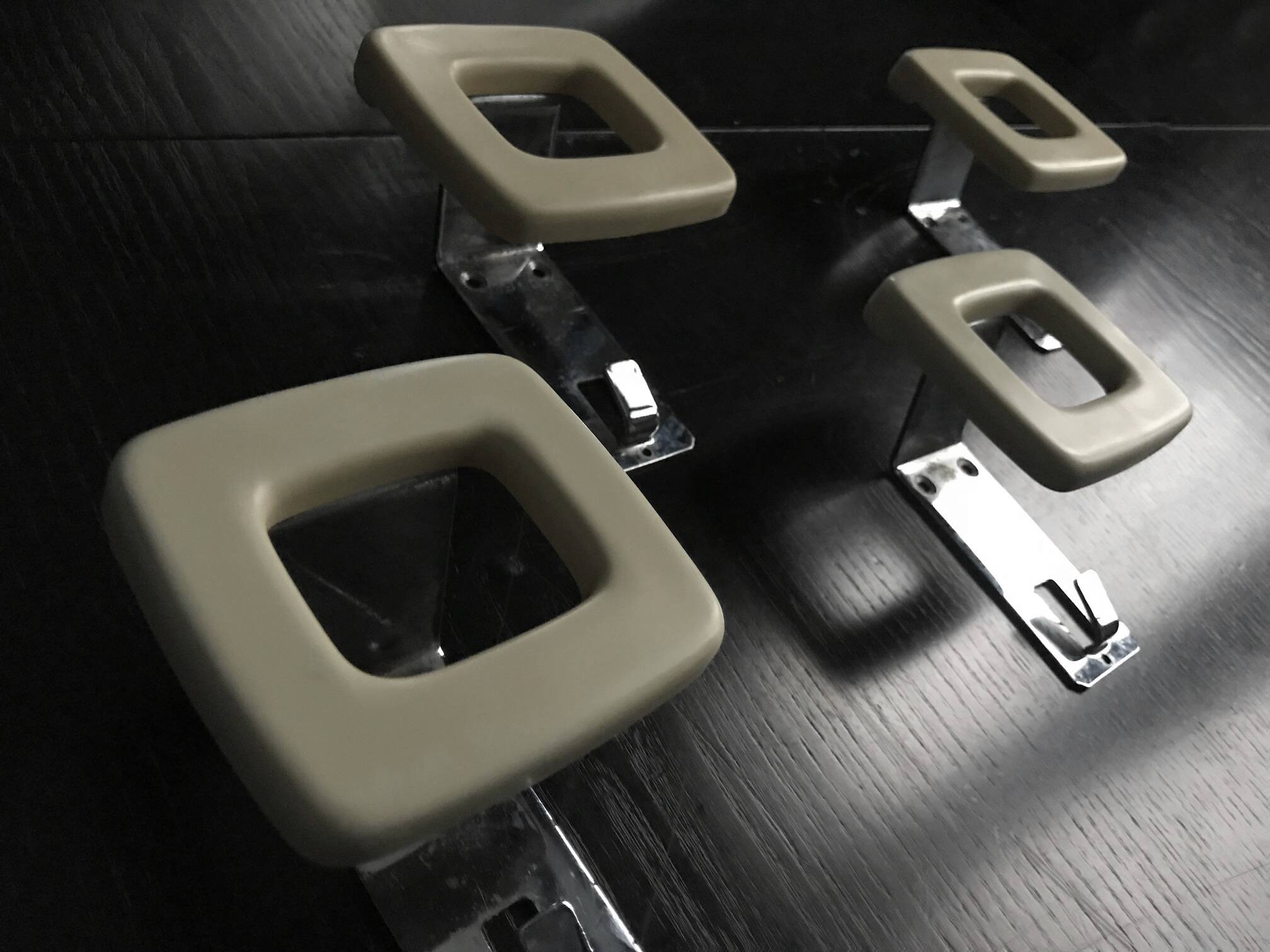 Vintage Coat Racks • Steel/Bakelite • Space Age • 1970