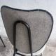 Elegant pair of French dining chairs by Jacques Hitier from the 1950s.