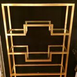 Golden brass floor Pierre Vandel, Paris circa 70