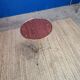 Vintage brass and rosewood side table