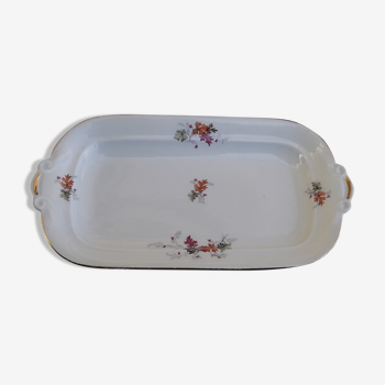 Plat Pillivuyt porcelaine de France L 26 cm