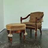 Armchair and ottoman