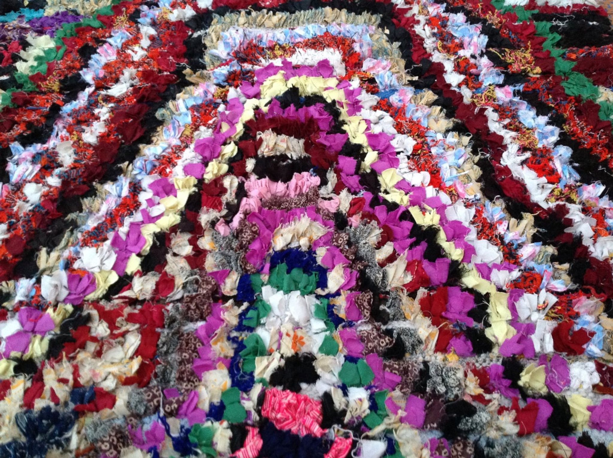 Carpet Moroccan boucherouite 95x350cm