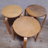 3 Stackable Scandinavian stools