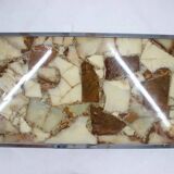 Midcentury design coffee table, epoxy resin, around 1970s