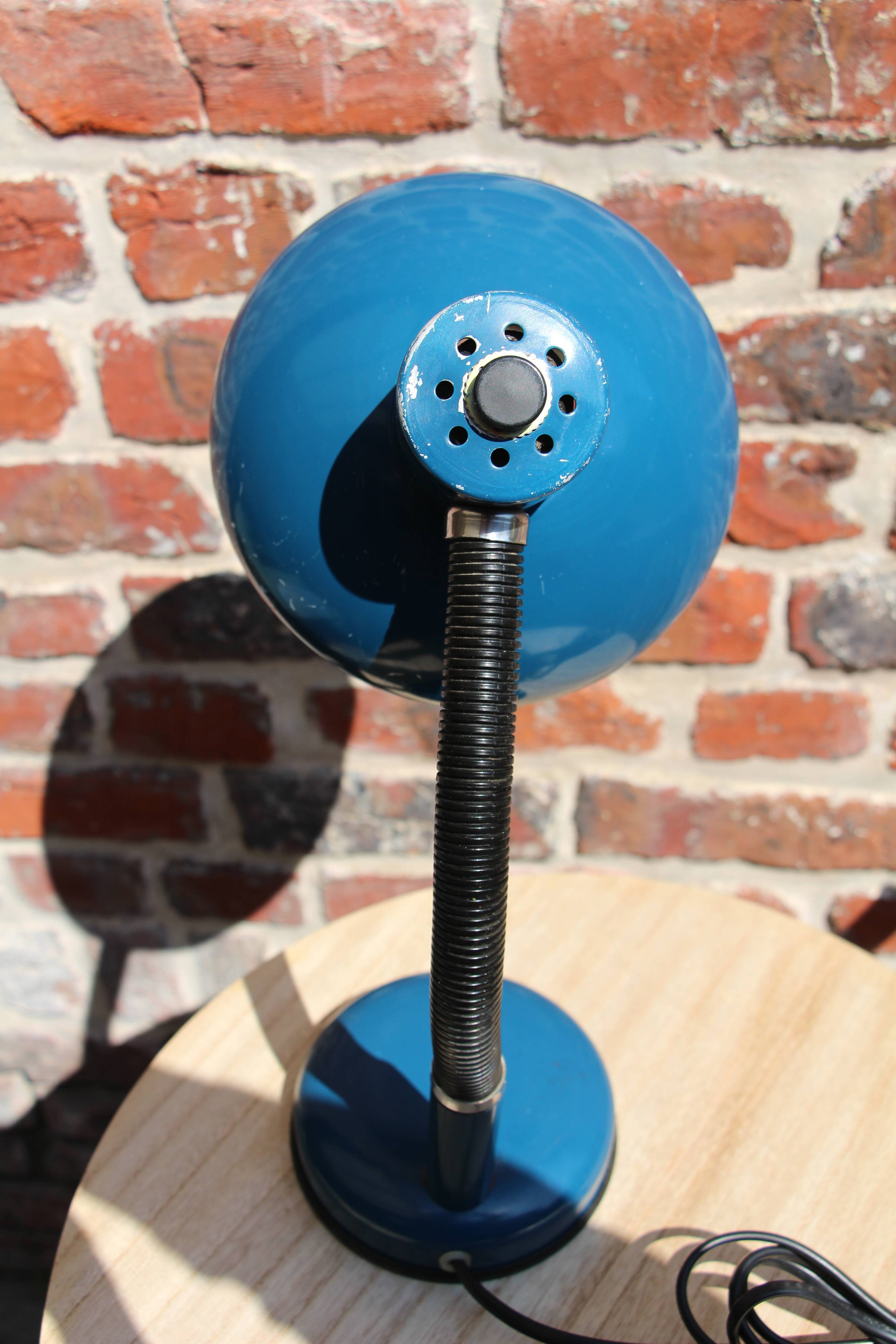 70's blue NARVA VEB desk lamp