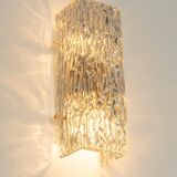 Pairs of Kalmar glass wall lights, Austria, 1960s.