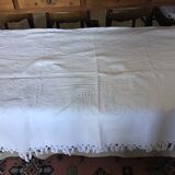 19th bed top in cotton piqué marked MC