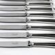 Christofle – 12 silver-plated dessert knives, Spatours model
