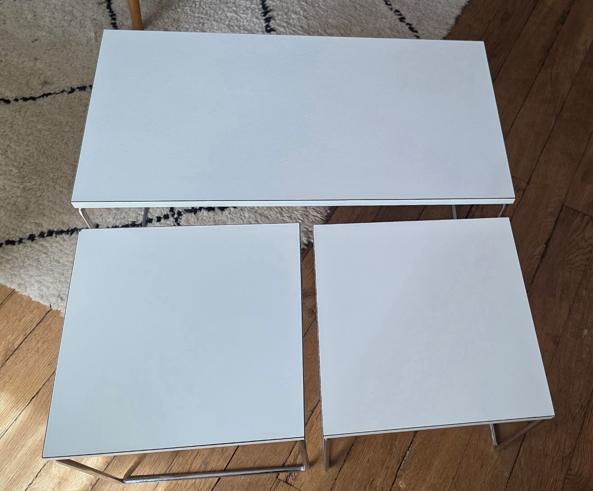 Vintage brabantia nesting tables trio – 1960s