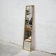 Vintage mirror in gilded wood 126cm x 28cm