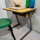 Small vintage wood and iron school desk from 1960-1970