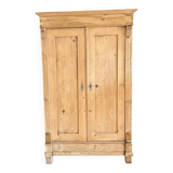 Armoire lingère bois brut