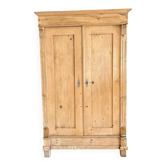 Armoire lingère bois brut