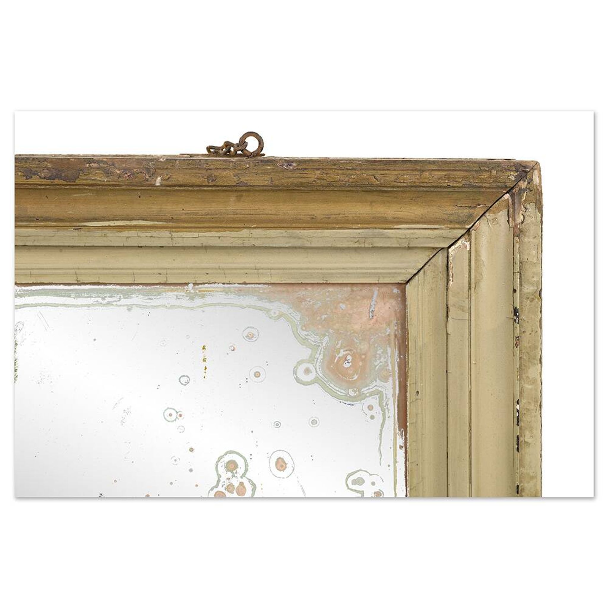 Miroir à encadrement en bois massif