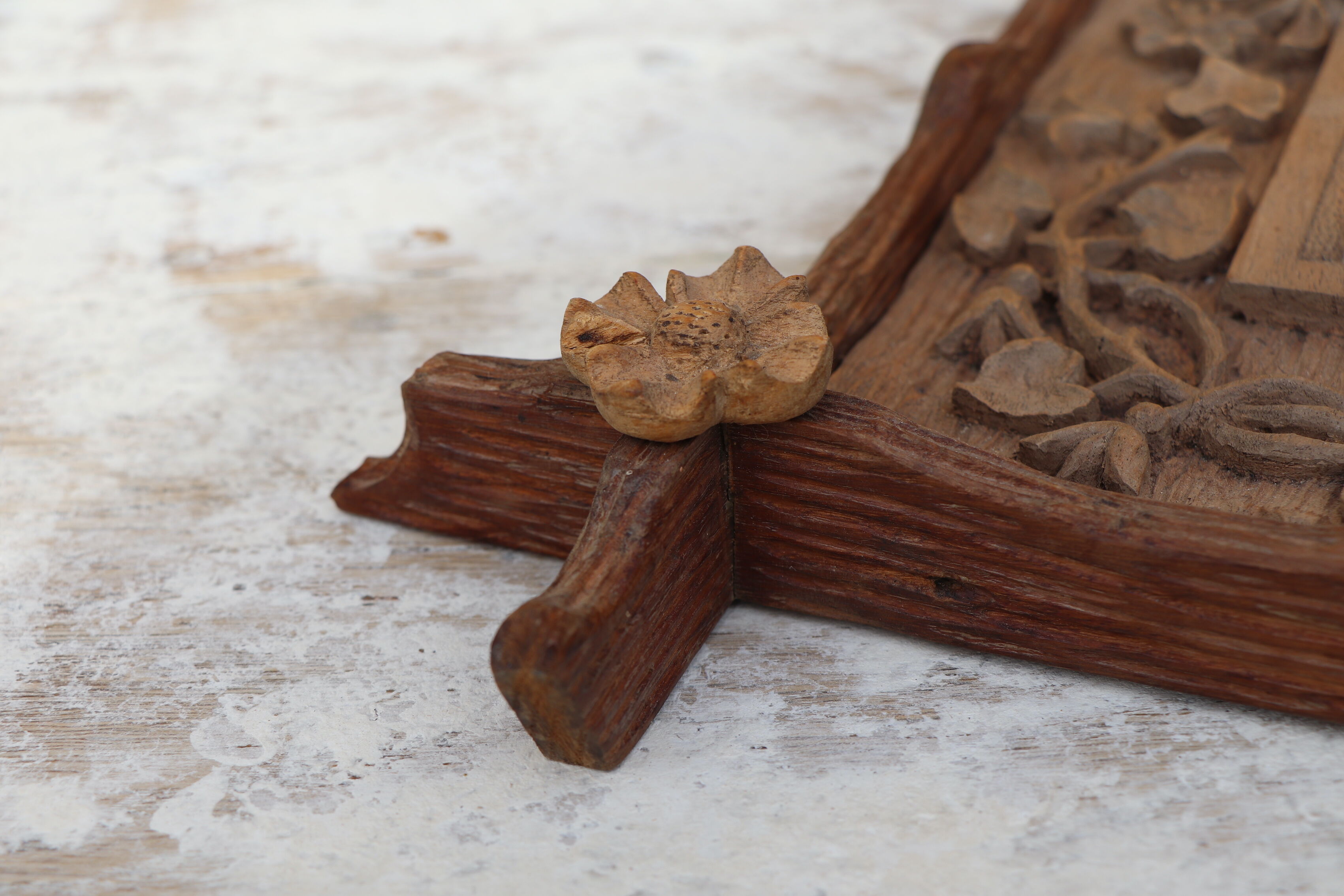 Black forest frame carved wood