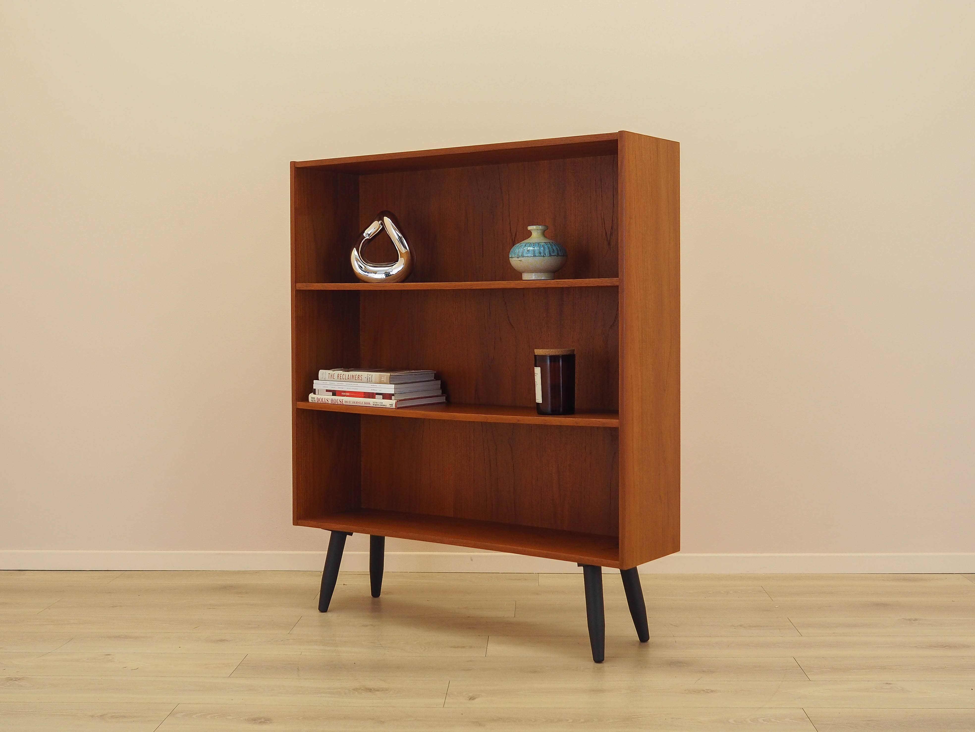 Teak bookcase, Danish design, 1970s, manufactured by Clausen & Søn