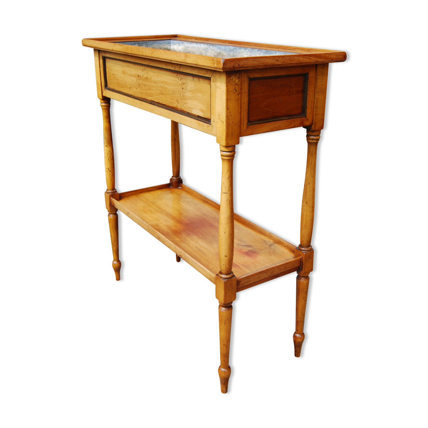 Executive-style indoor planter on feet