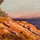 Huile sur panneau Porquerolles par Geo Gyaniny