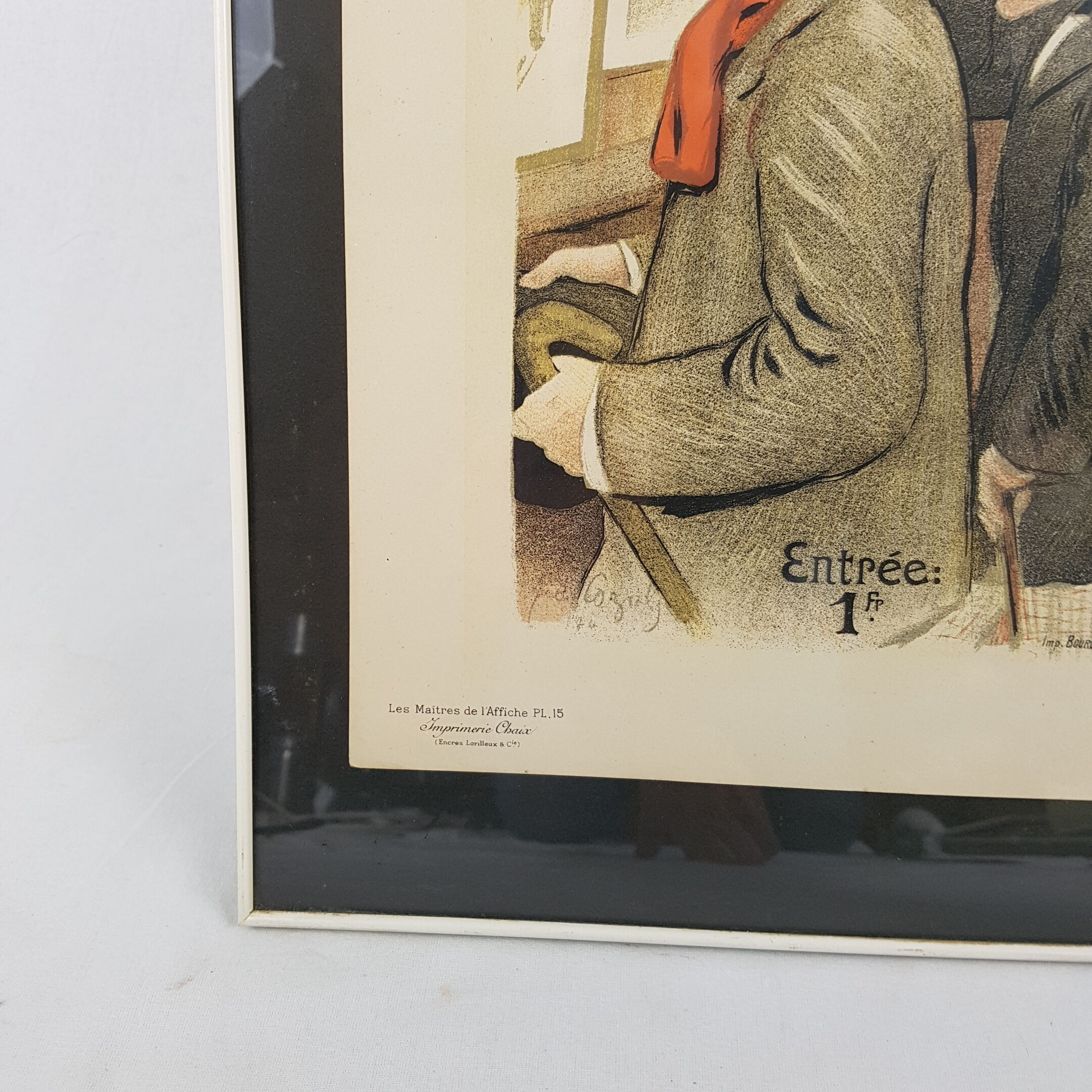 Old lithograph framed 7th exhibition