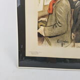 Old lithograph framed 7th exhibition