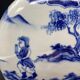 Chinese gourd vase in white and blue porcelain