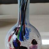 Speckled Blown Art Glass Ball Vase