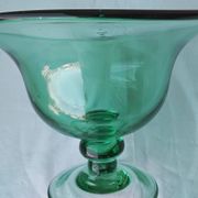 Glass coupe on a stand