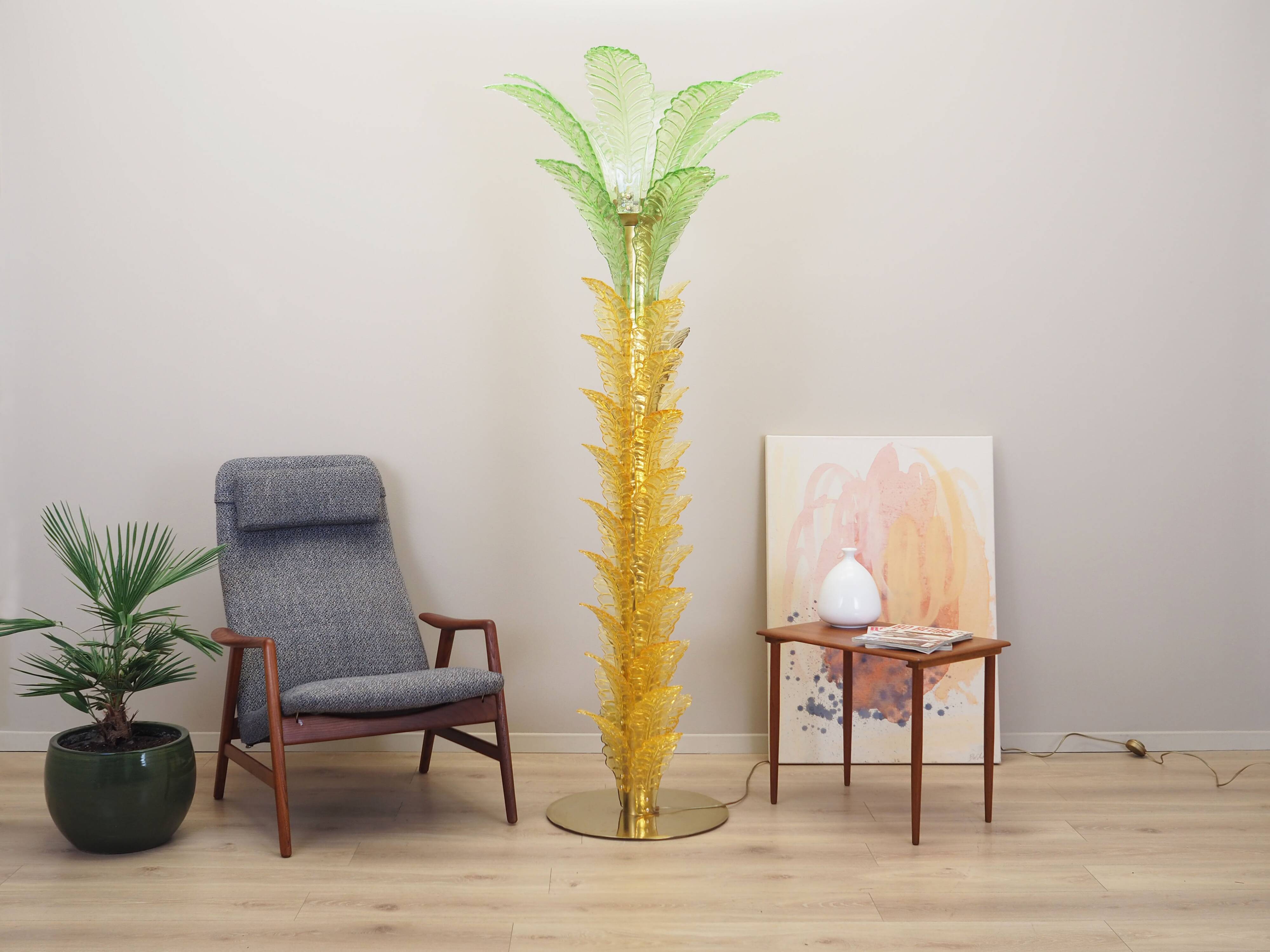 Palma lamp, Murano glass, Italian design, 1970s, manufacture: Italy