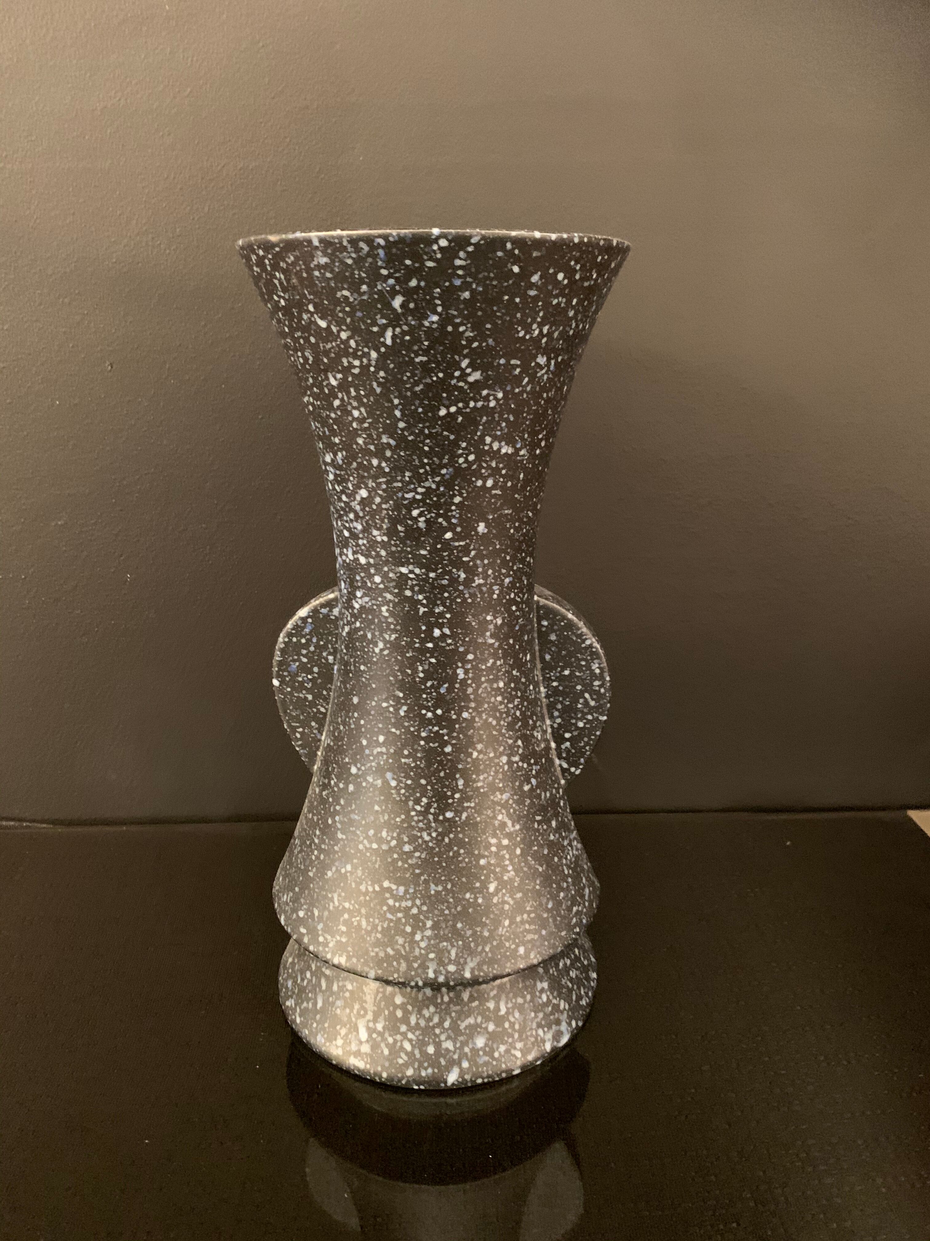 Claude Dumas , geometric design vase.