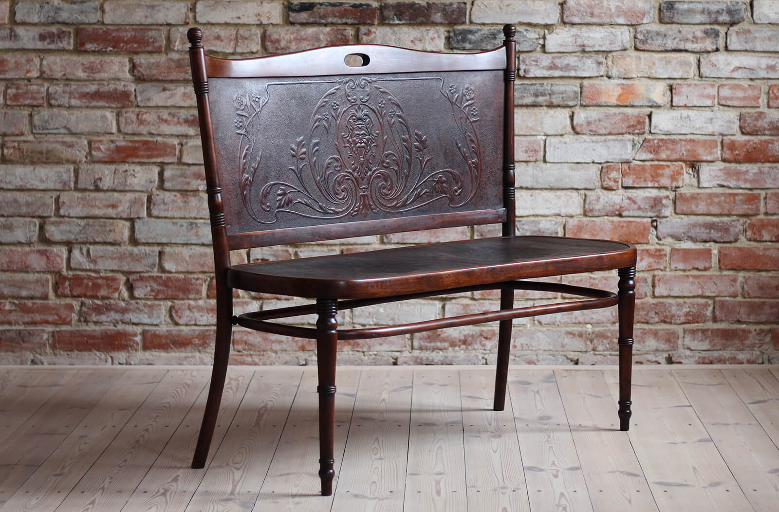 Antique Bentwood Bench