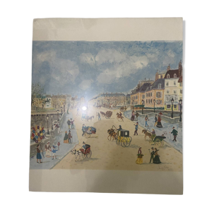 Huile originale signée - plage