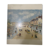 Huile originale signée Claude Marin – Scène de plage