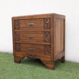 Small Art Deco chest of drawers, vintage 1930