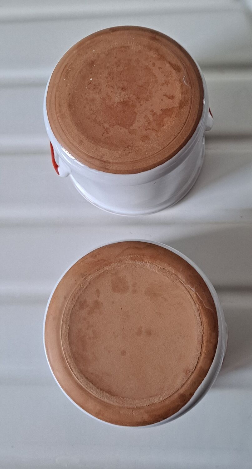 Rillette pots cherry decor