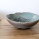 Vintage Raku ceramic bowl, handmade, signed, Japanese craftsmanship.